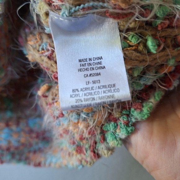 Anthropologie La Fee Verte Multicolored Eyelash . Womens size S - Picture 5 of 6